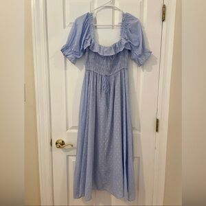 Blue Smocked Dress